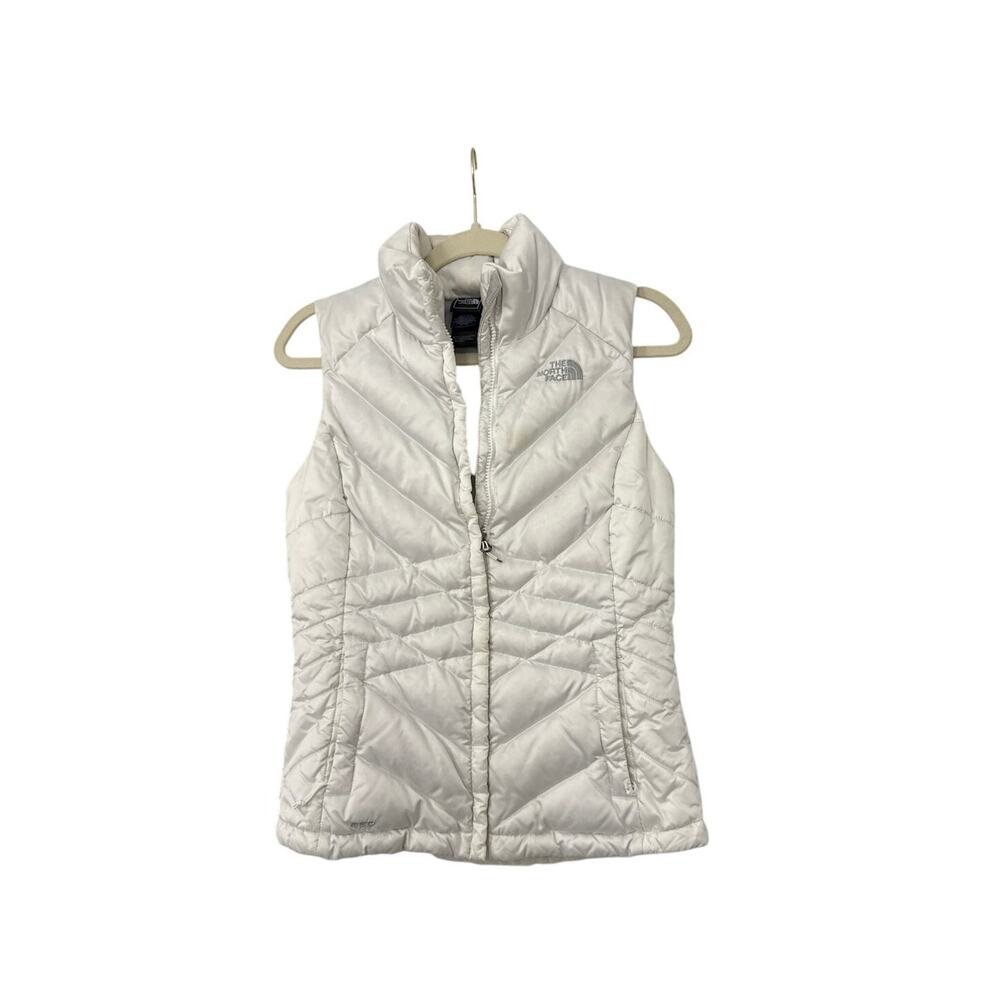 The North Face Jacket Coat 550 White Down Puffer Vest Size Women's XS